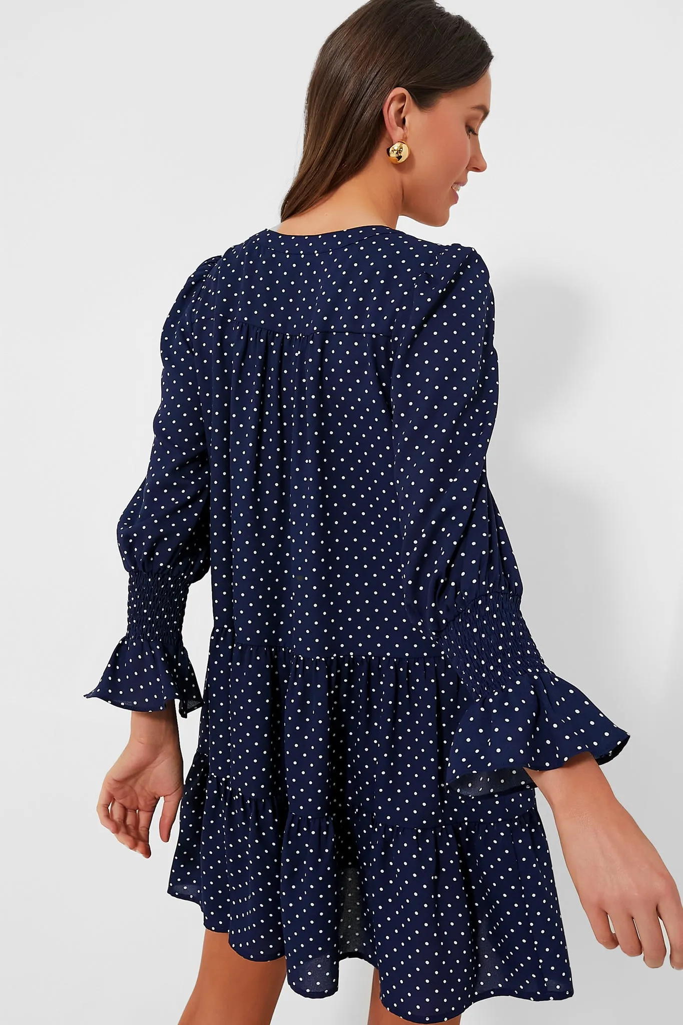 Navy Polka Dot Kenzo Dress