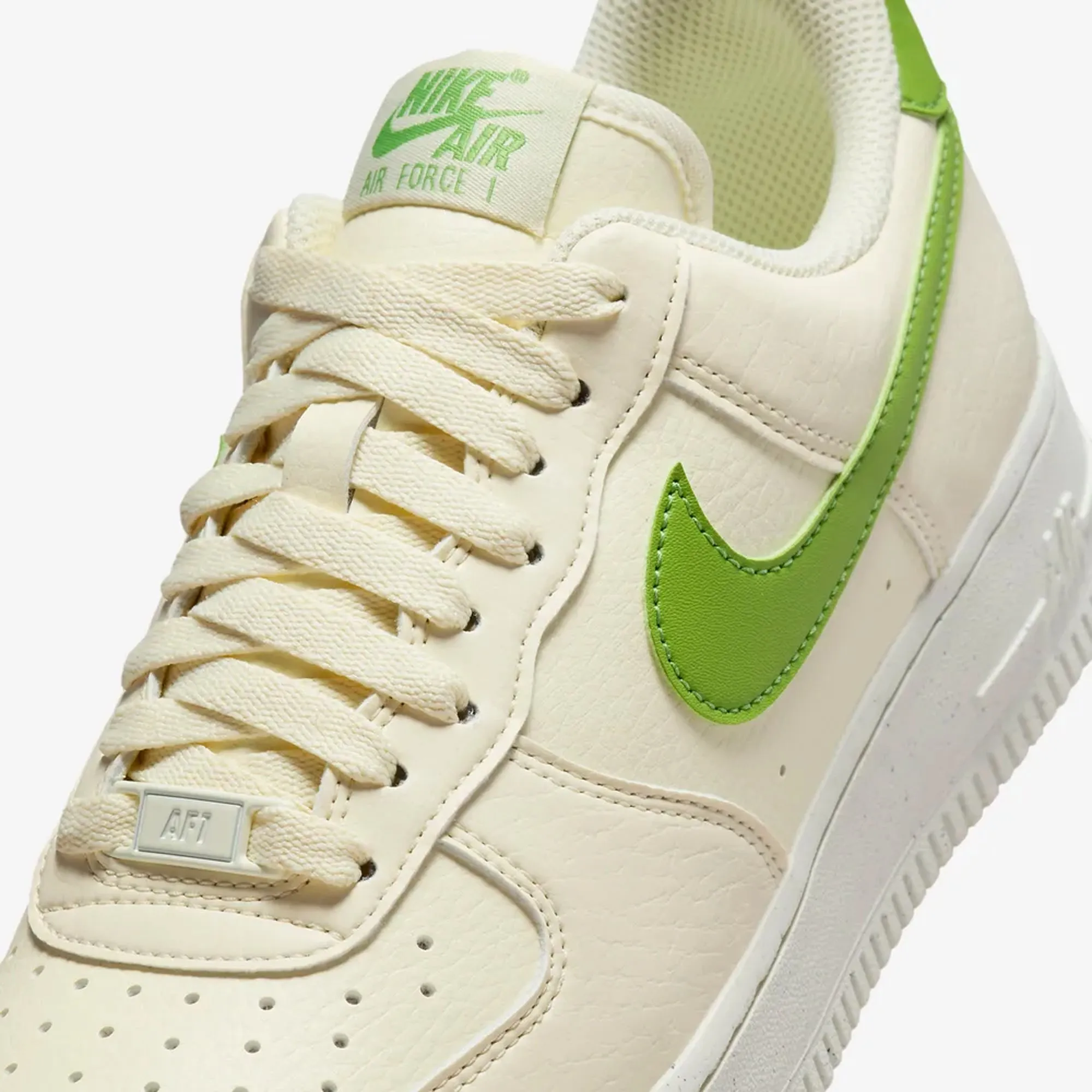 Nike | WMN'S AIR FORCE 1 '07 { COCONUT MILK/CHLOROPHYLL-SAIL-VOLT