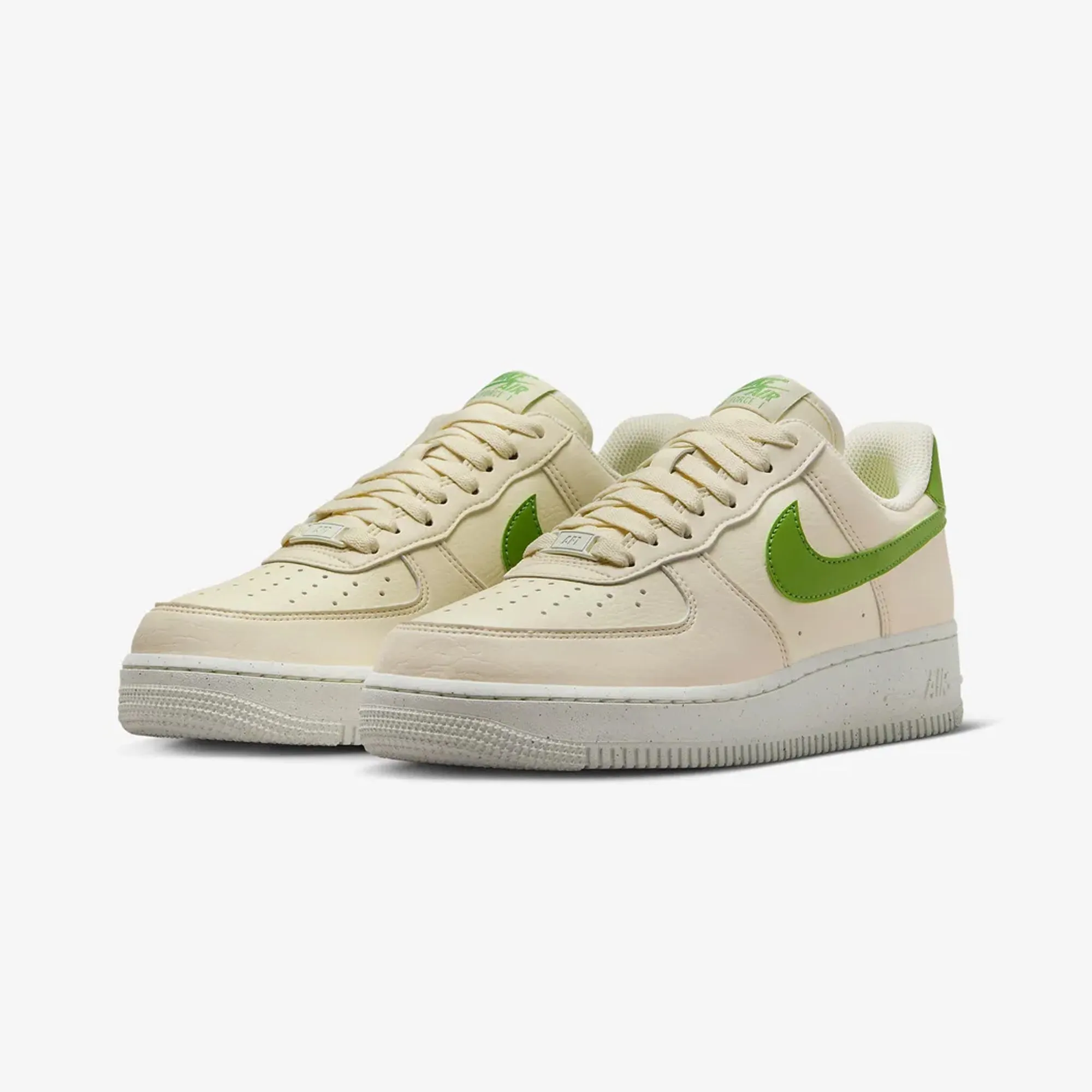 Nike | WMN'S AIR FORCE 1 '07 { COCONUT MILK/CHLOROPHYLL-SAIL-VOLT