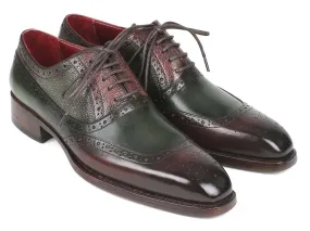 Paul Parkman Brown & Green Oxfords