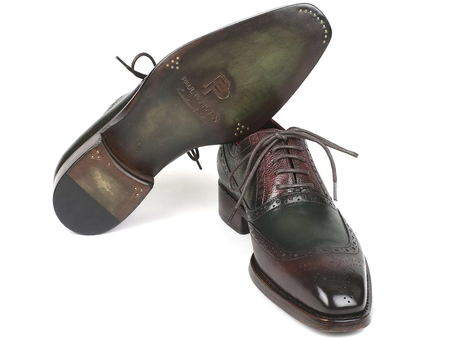 Paul Parkman Brown & Green Oxfords