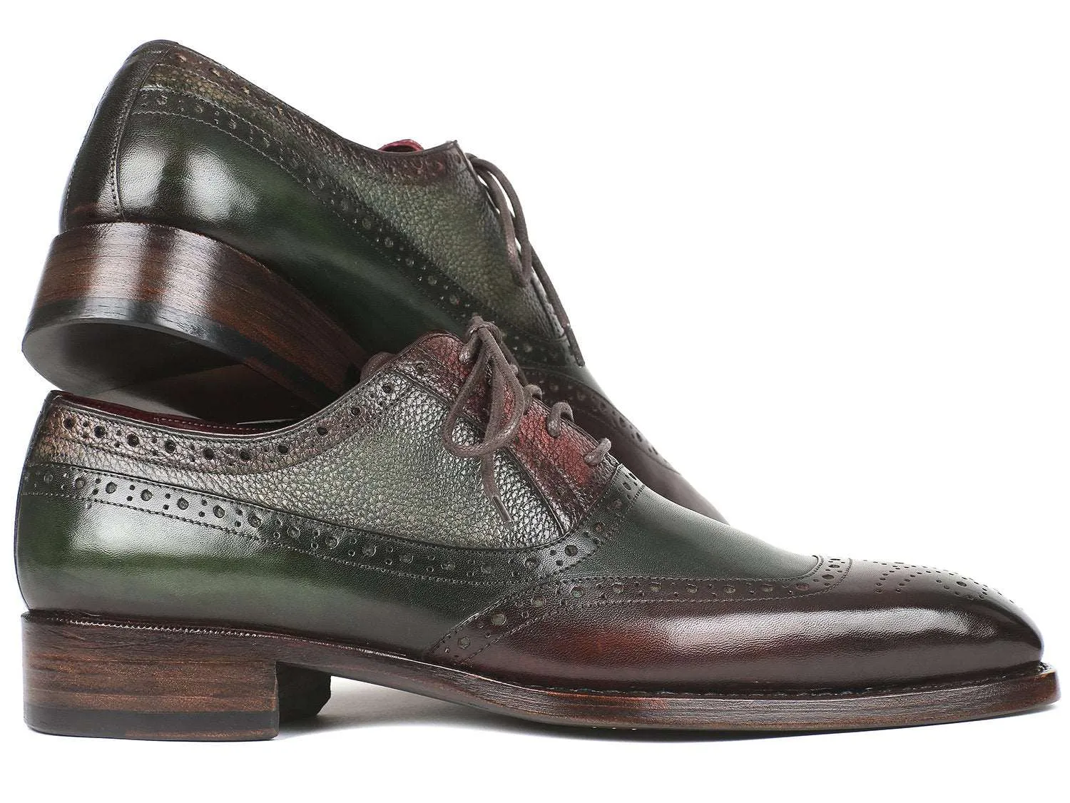 Paul Parkman Brown & Green Oxfords