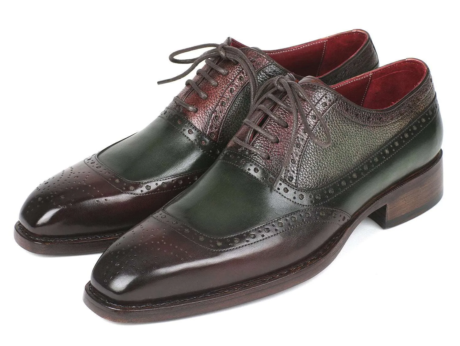 Paul Parkman Brown & Green Oxfords