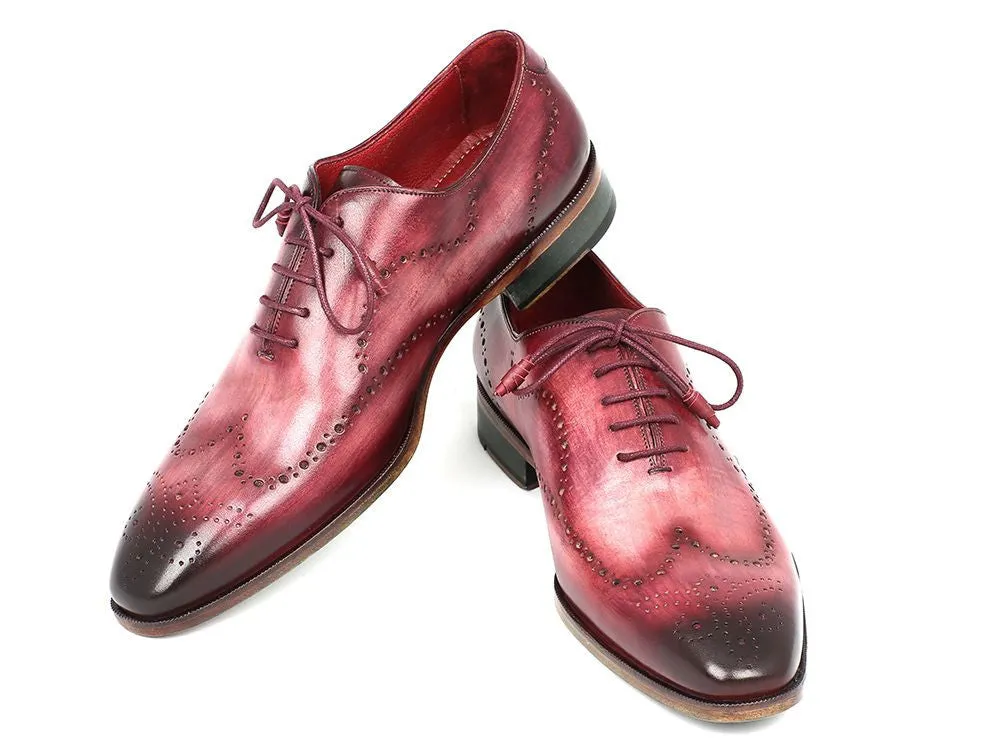 Paul Parkman Burgundy Wintip Oxfords Calfskin