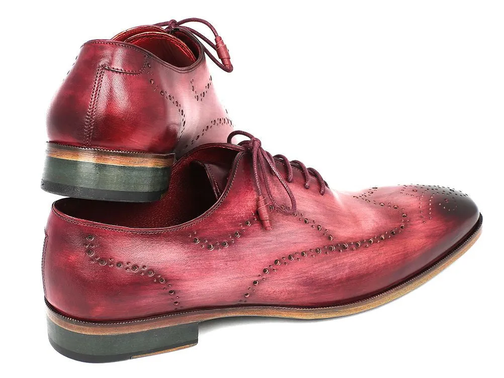 Paul Parkman Burgundy Wintip Oxfords Calfskin