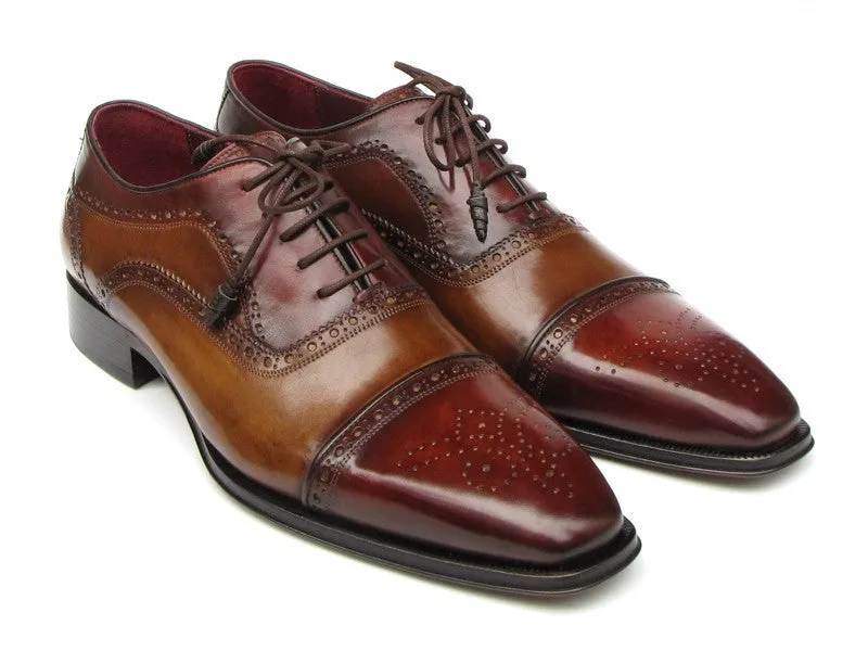 Paul Parkman Captoe Oxfords - Hand-Painted Leather