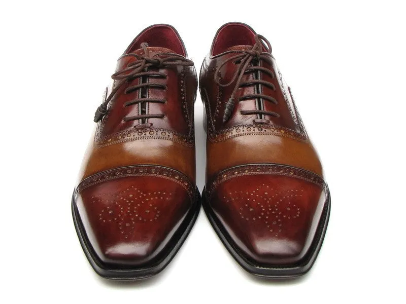 Paul Parkman Captoe Oxfords - Hand-Painted Leather