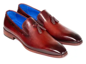 Paul Parkman Garnet Brown Tassel Loafers