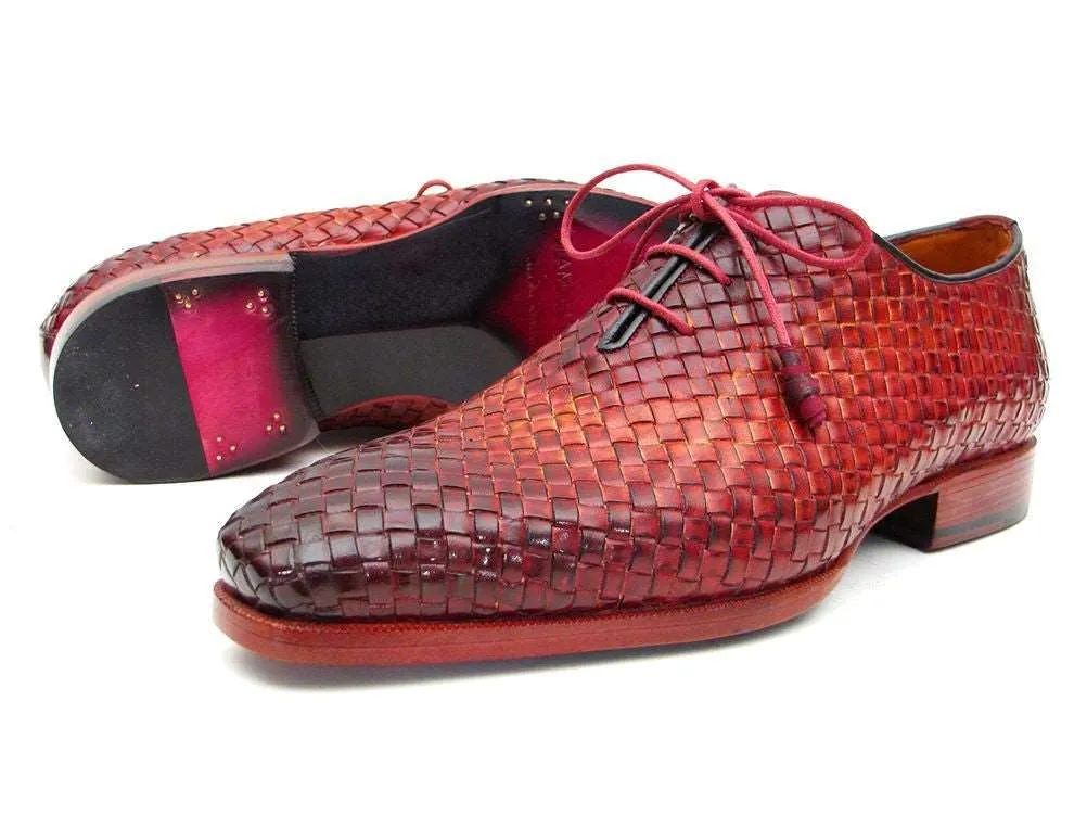 Paul Parkman Handmade Woven Leather Oxfords