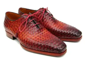 Paul Parkman Handmade Woven Leather Oxfords