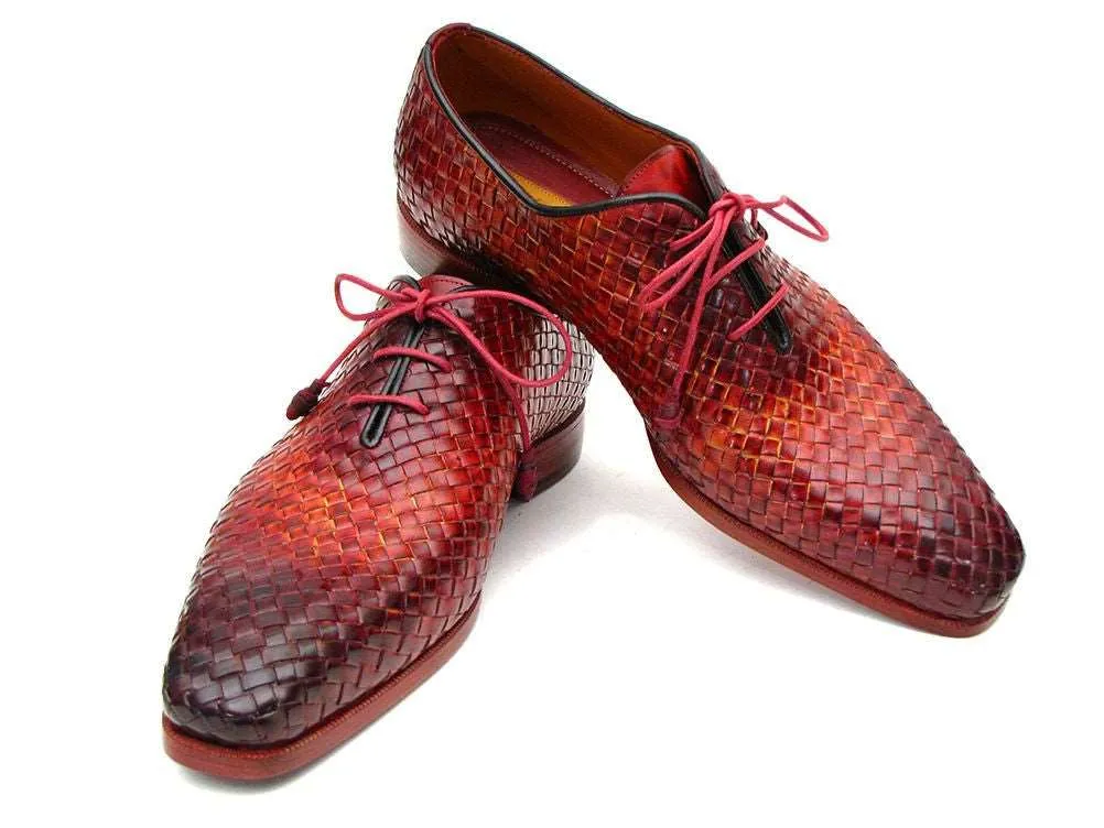 Paul Parkman Handmade Woven Leather Oxfords