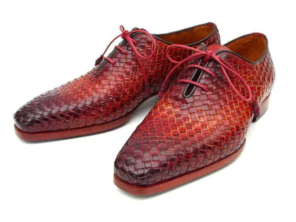 Paul Parkman Handmade Woven Leather Oxfords