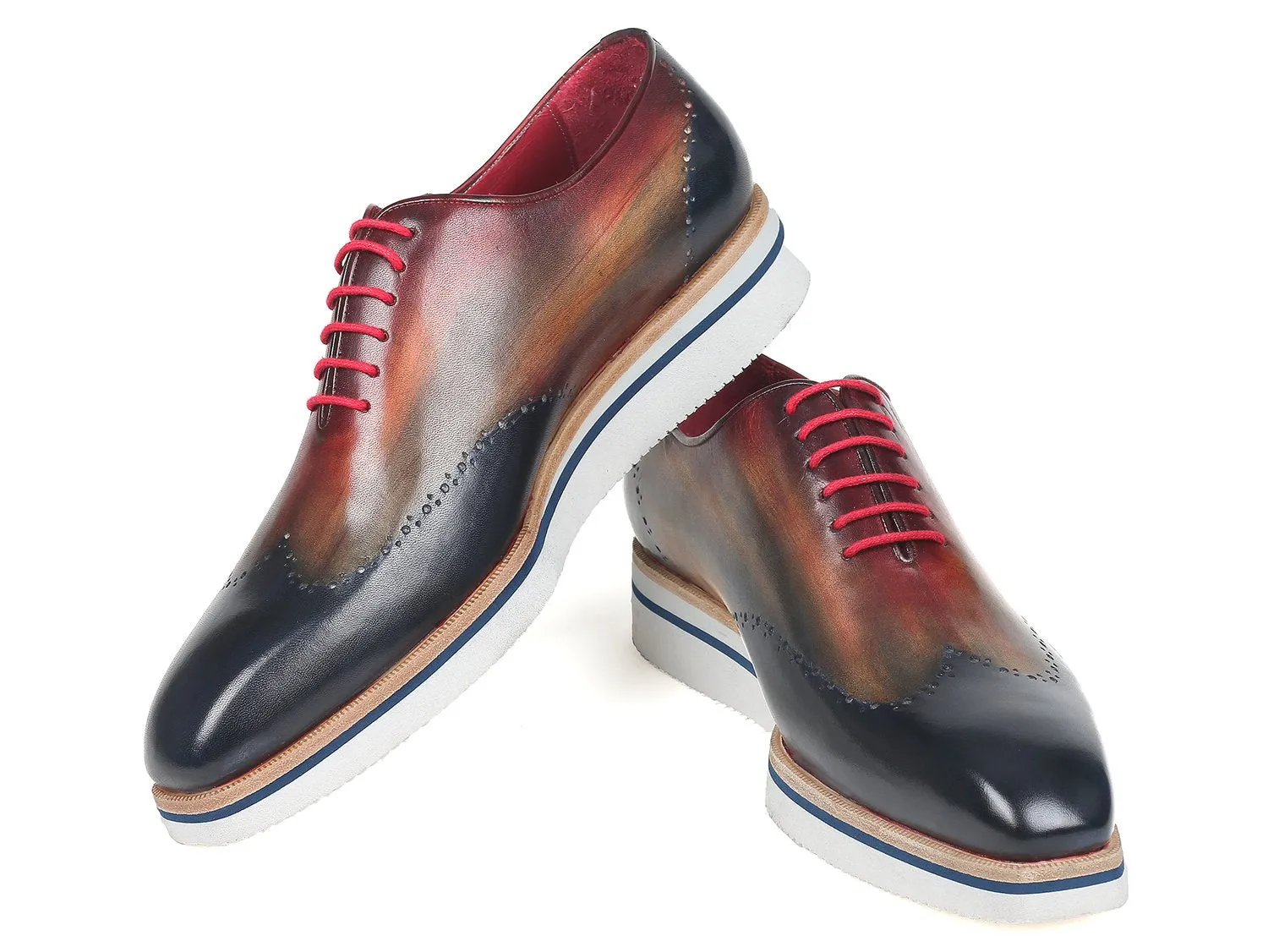 Paul Parkman Men's Multi-Color Wingtip Oxfords