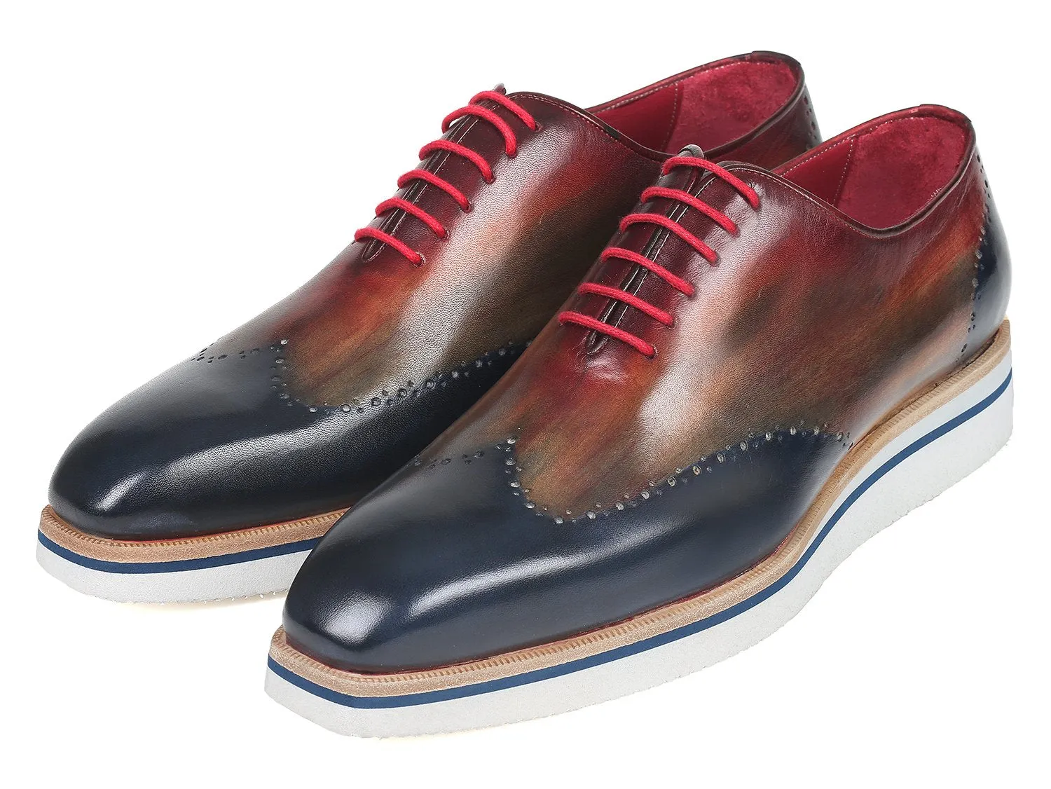 Paul Parkman Men's Multi-Color Wingtip Oxfords