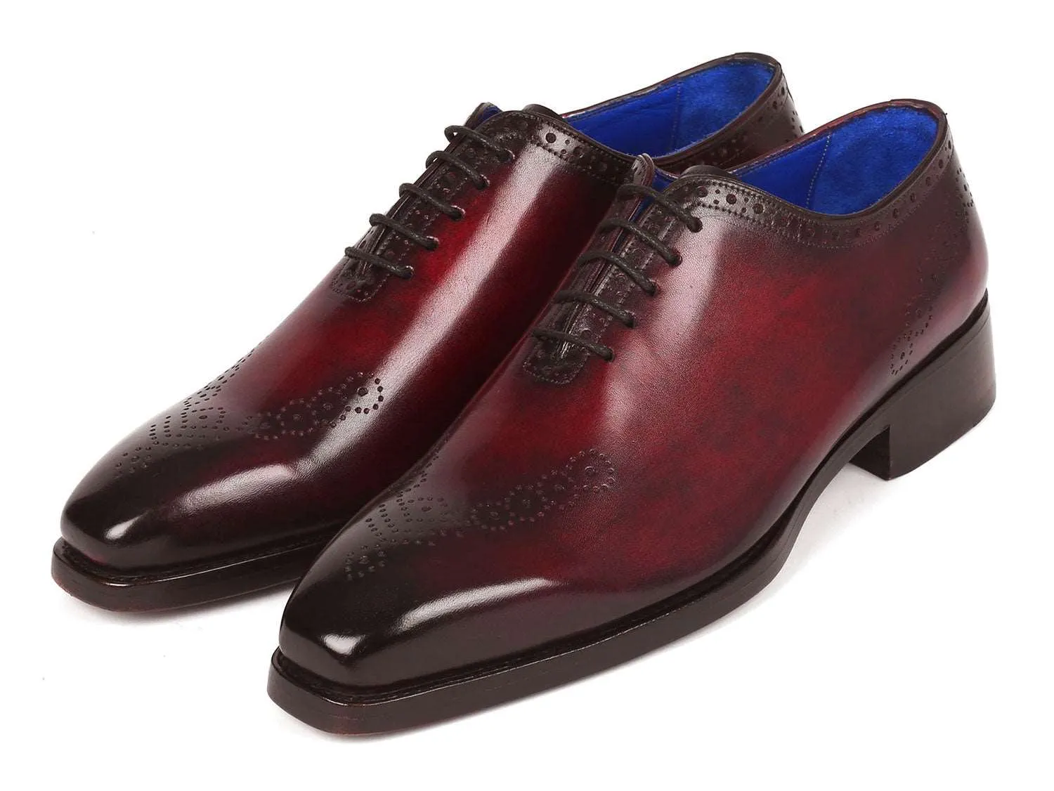 Paul Parkman Punched Oxfords Bordeaux