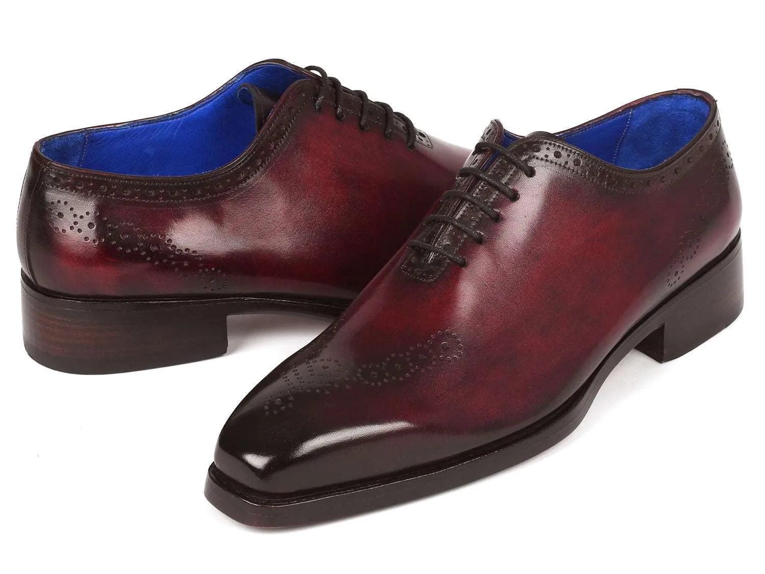 Paul Parkman Punched Oxfords Bordeaux