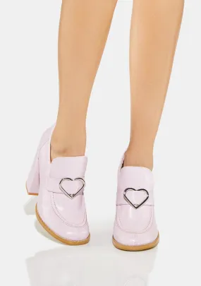 Pink Delights Heeled Loafers