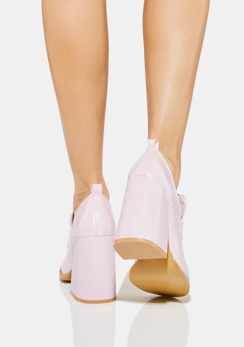 Pink Delights Heeled Loafers