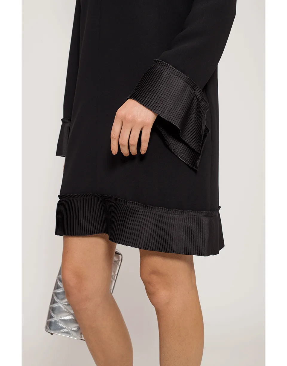 Pleated Detail Shift Dress