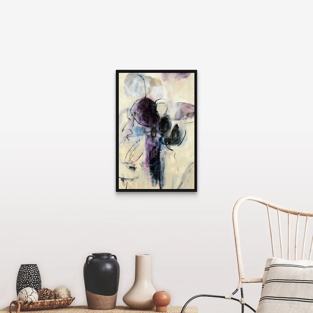 "Breezy Day" Black Float Frame Canvas Art