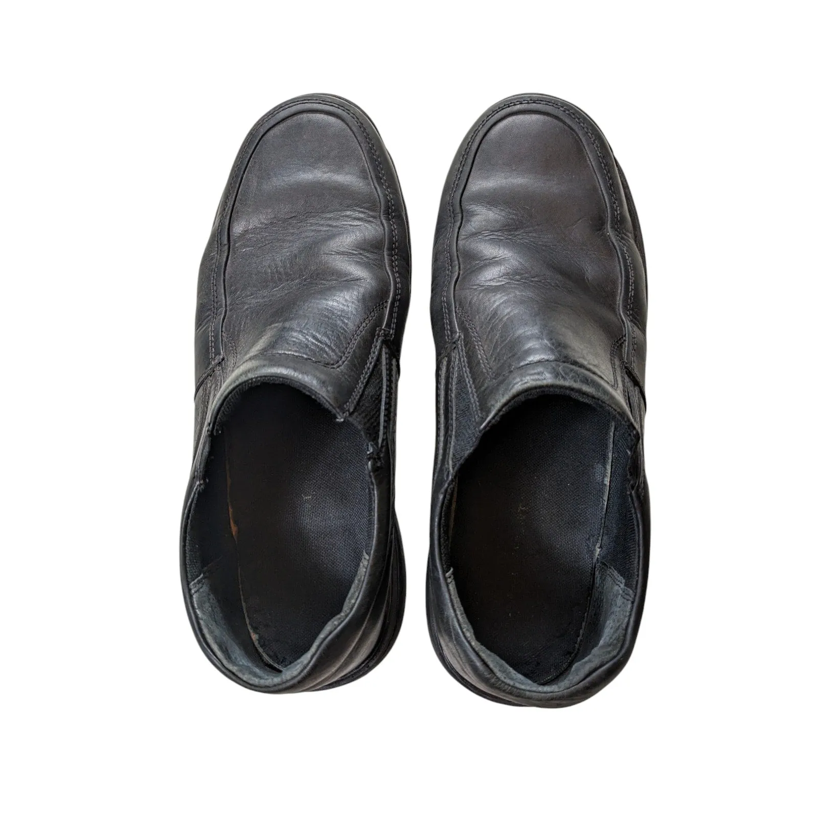 Rockport Shoes Loafers Mens Size 12M Black Leather Slip On Casual Comfort Sole