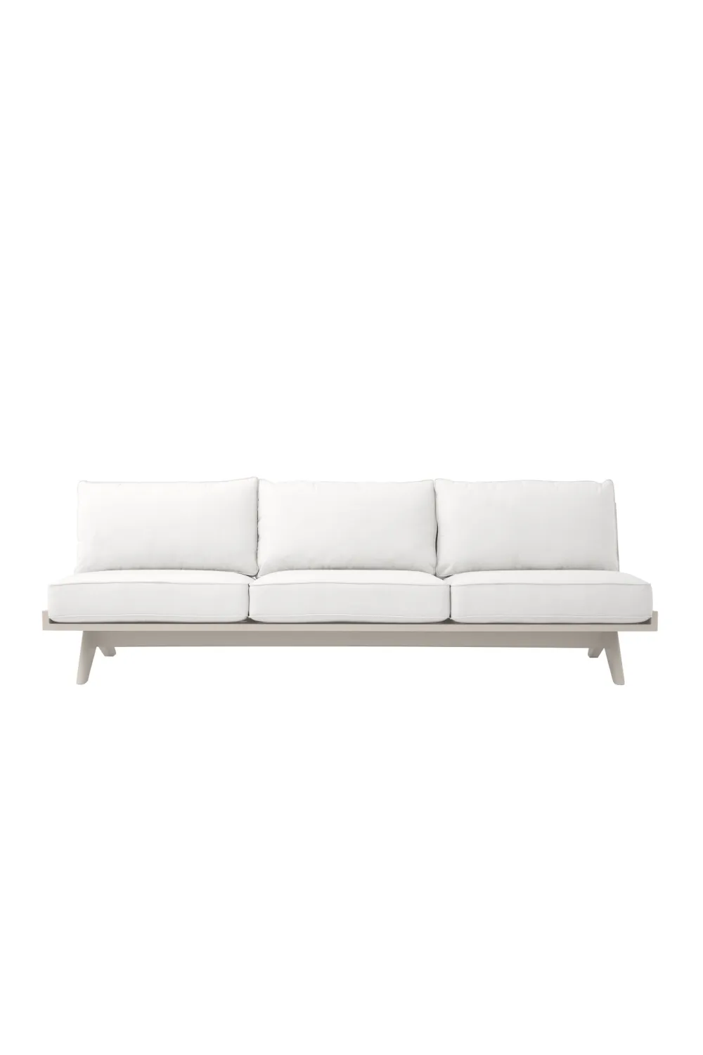 Sand Finish Cushioned Outdoor Sofa | Eichholtz Lomax