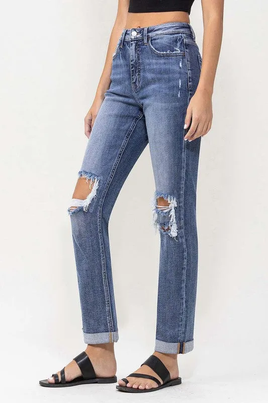 Scarlett Rolled Cuff Boyfriend Jean (Lovervet By Vervet)