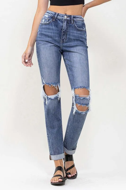 Scarlett Rolled Cuff Boyfriend Jean (Lovervet By Vervet)