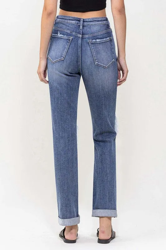 Scarlett Rolled Cuff Boyfriend Jean (Lovervet By Vervet)