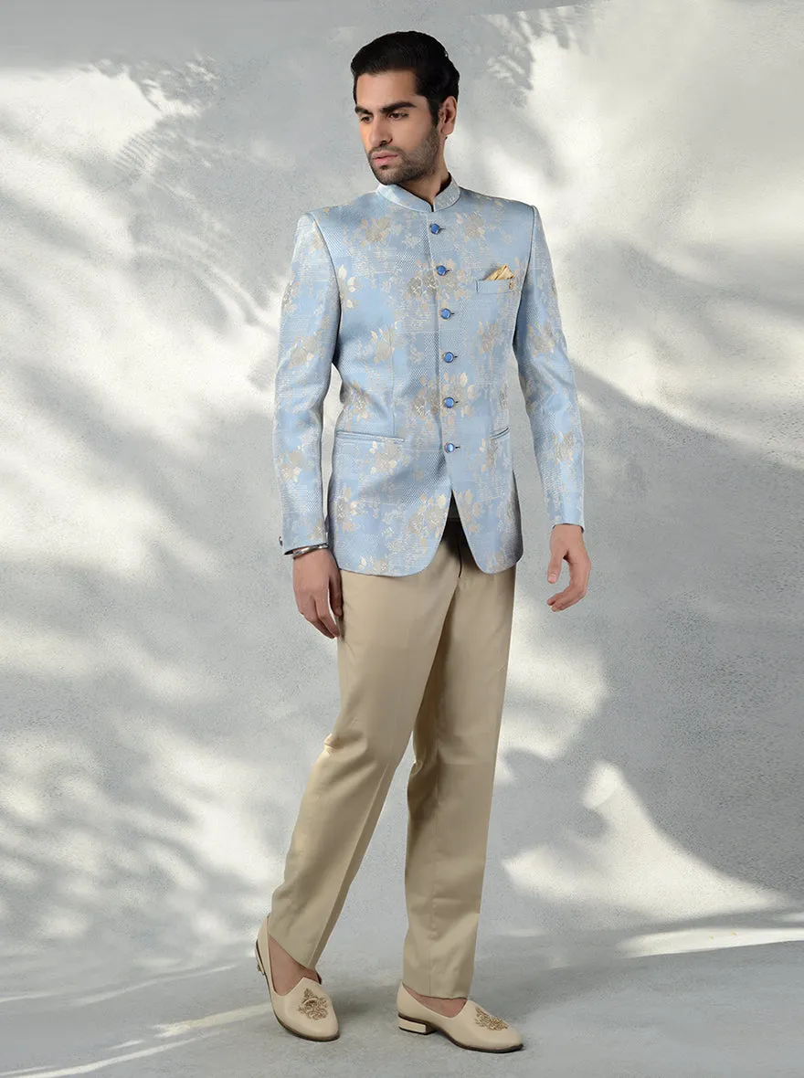 Sky Blue Jodhpuri Suit | JadeBlue