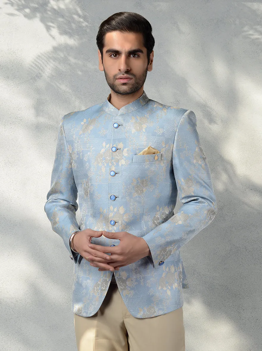 Sky Blue Jodhpuri Suit | JadeBlue