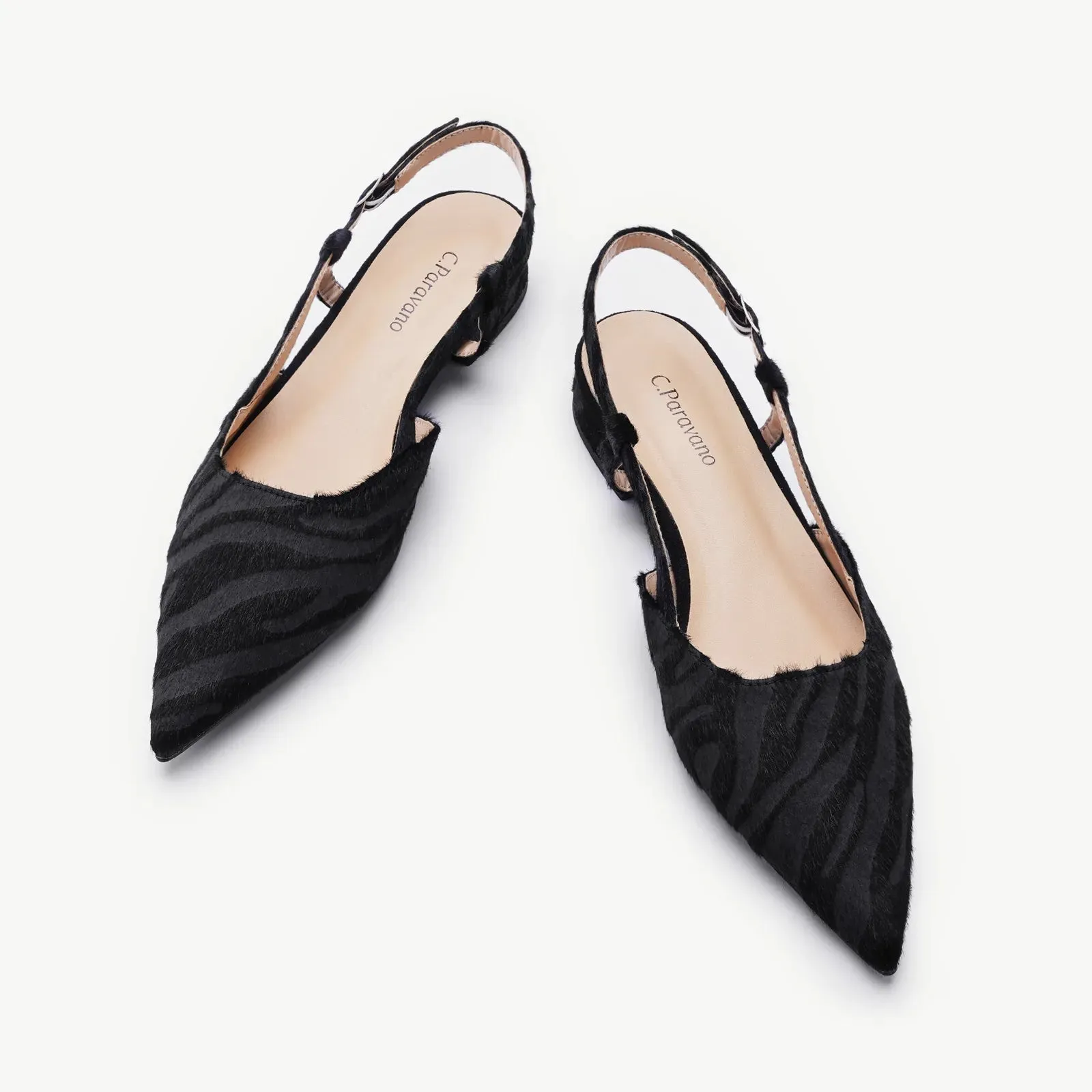 Sleek Prints Slingback Flats (Freya)