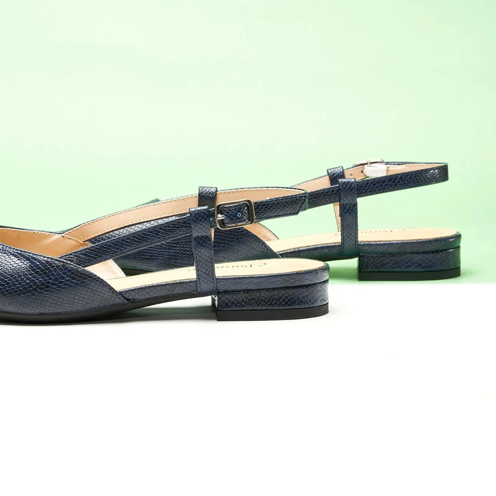 Sleek Prints Slingback Flats (Freya)