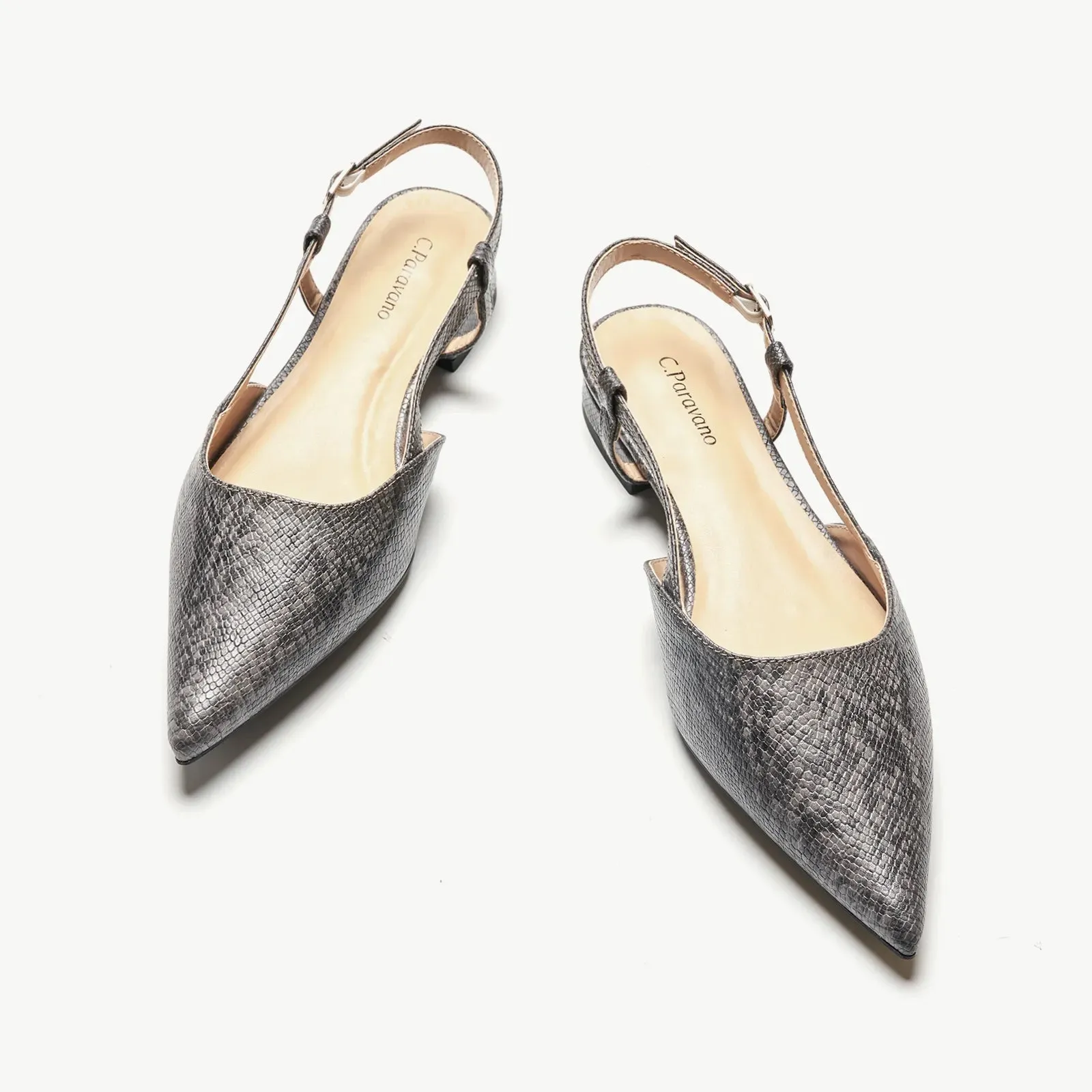 Sleek Prints Slingback Flats (Freya)