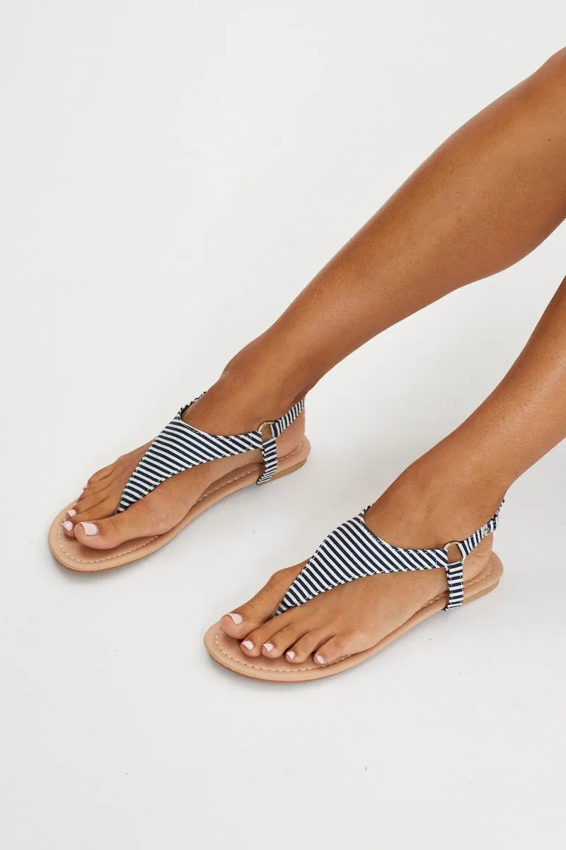 Stripe Strap Detail Sandal