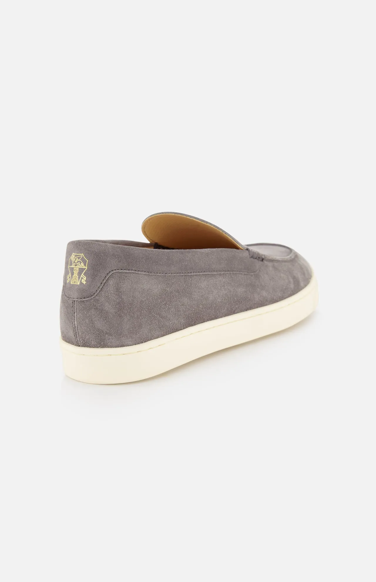 Suede Contrast Sole Loafers