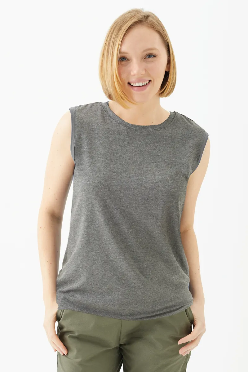 Women's Bamboo Cotton Sleeveless Tee-All Sales Final