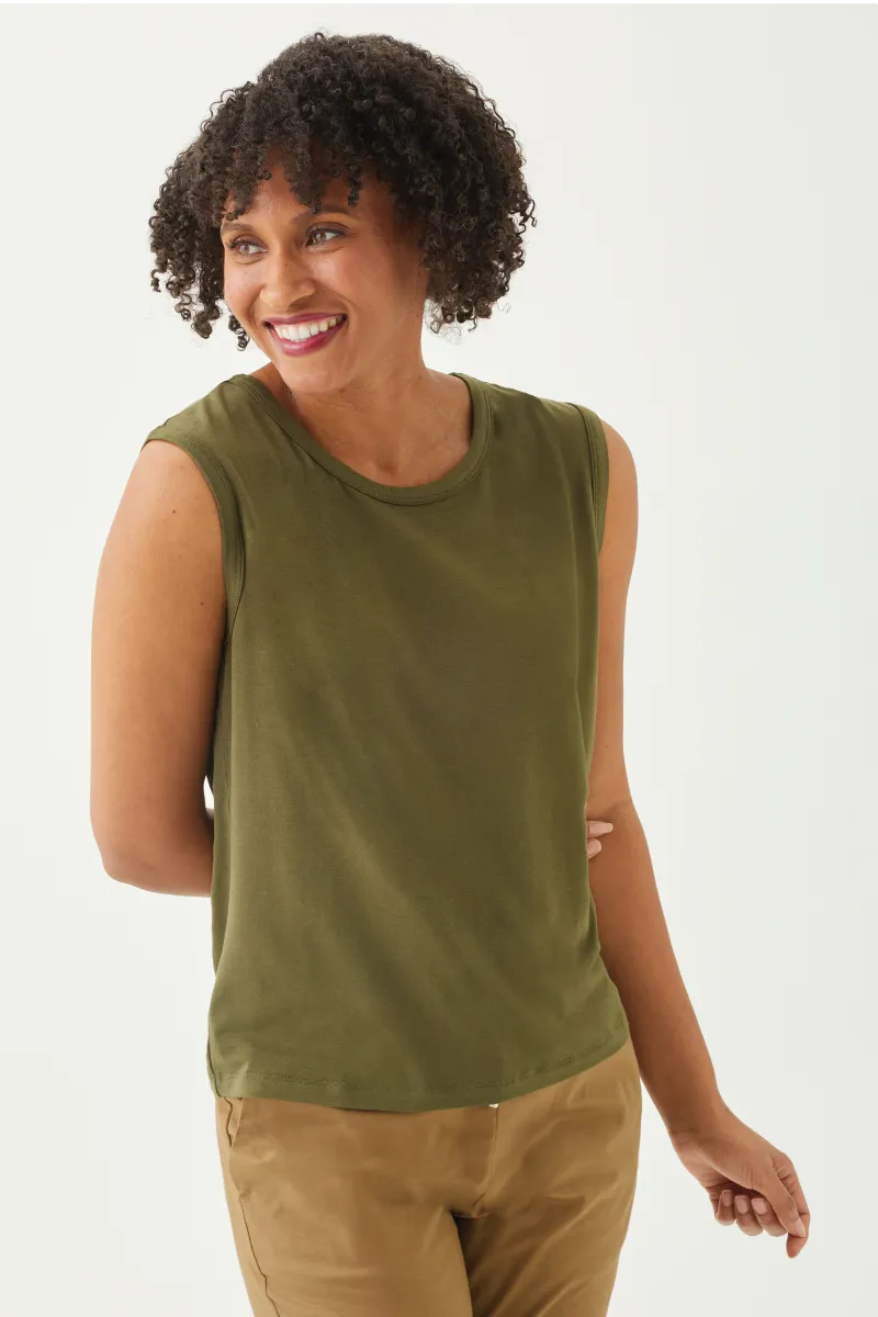 Women's Bamboo Cotton Sleeveless Tee-All Sales Final