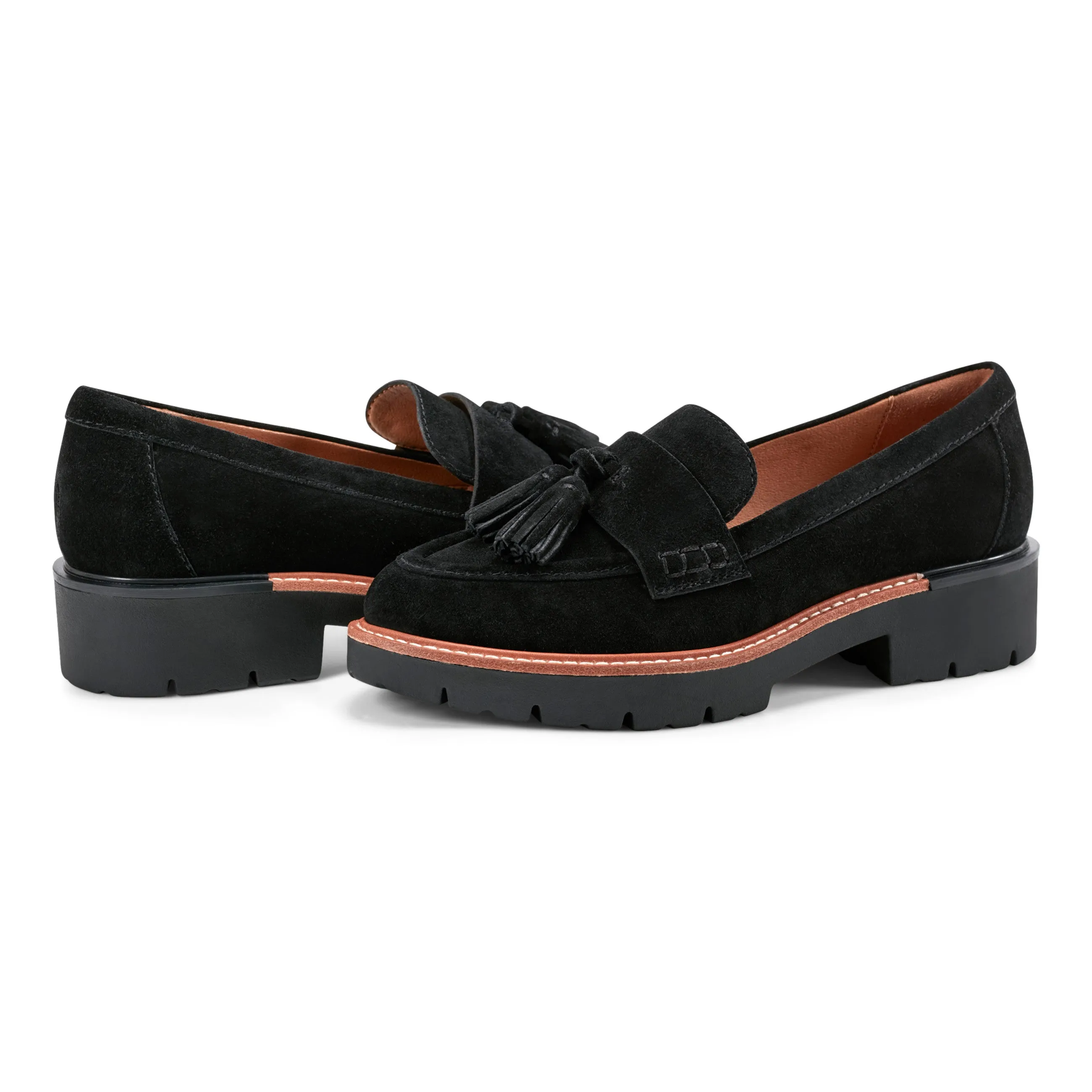 Zimm Round Toe Lug Sole Casual Slip-on Loafers